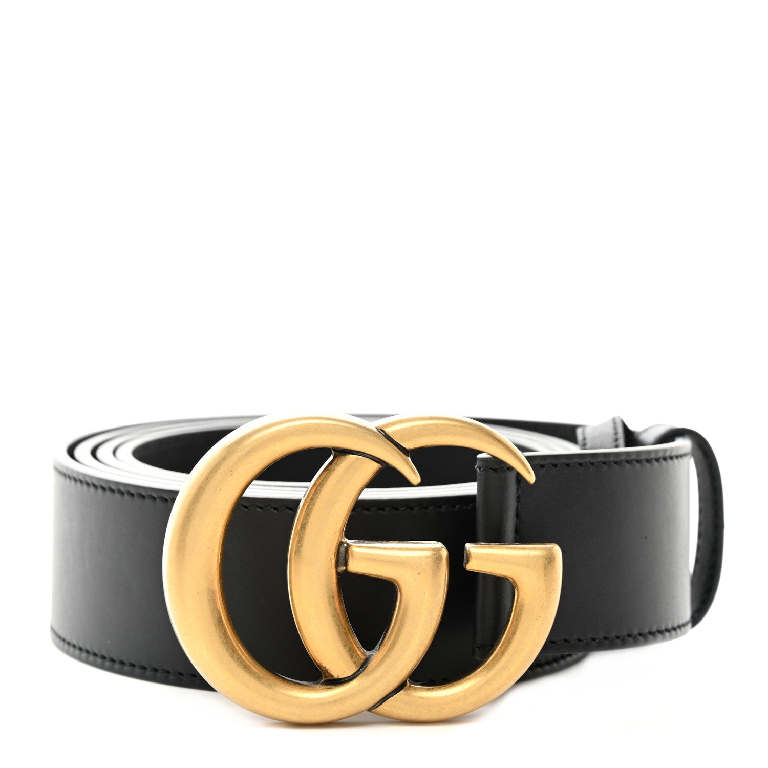 Gucci Calfskin Double G 40mm Belt 120 48 Black 1 of 5