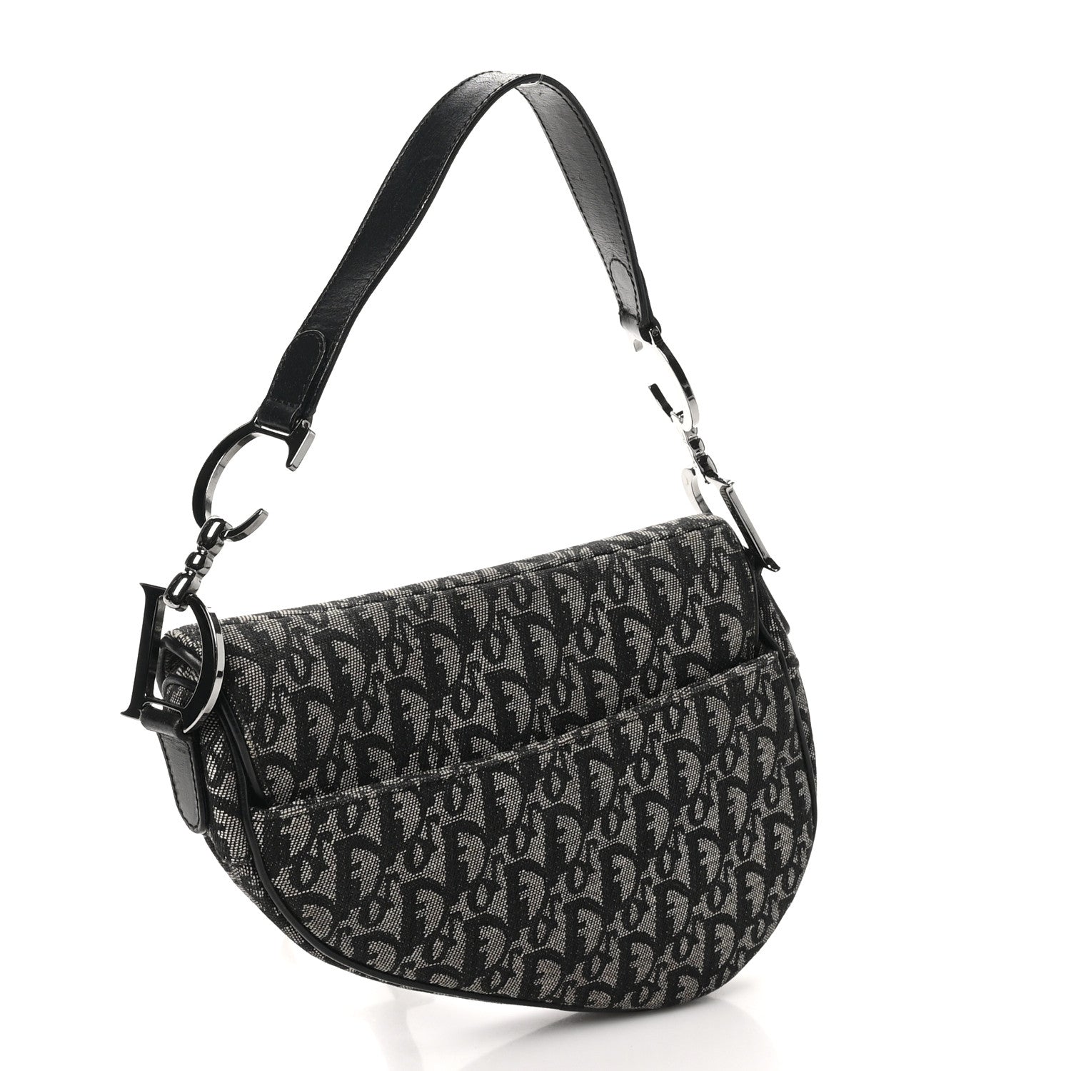 Christian Dior Monogram Saddle Bag Blue 3 of 10