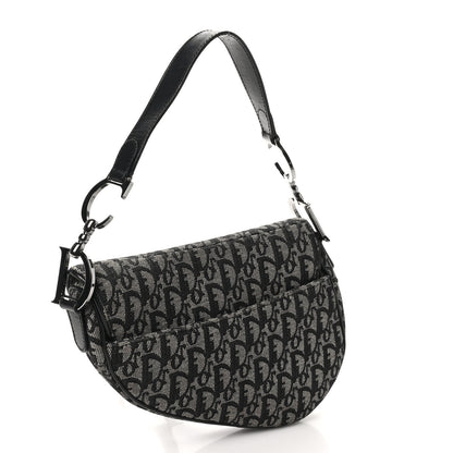 Christian Dior Monogram Saddle Bag Blue 3 of 10