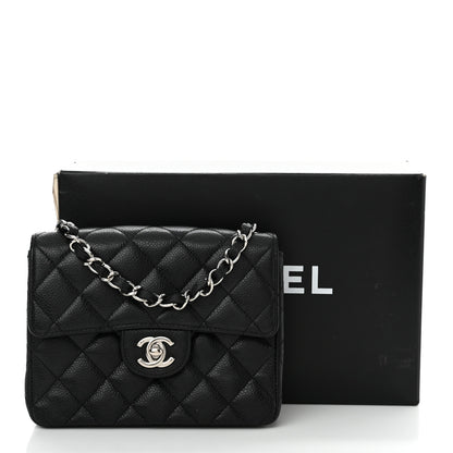 Chanel Caviar Quilted Mini Square Flap Black 14 of 14