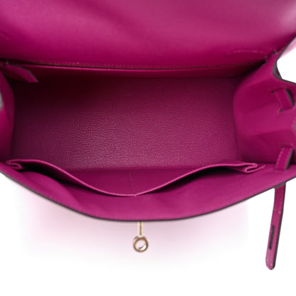 Hermes Epsom Kelly Sellier 28 Rose Pourpre 5 of 14