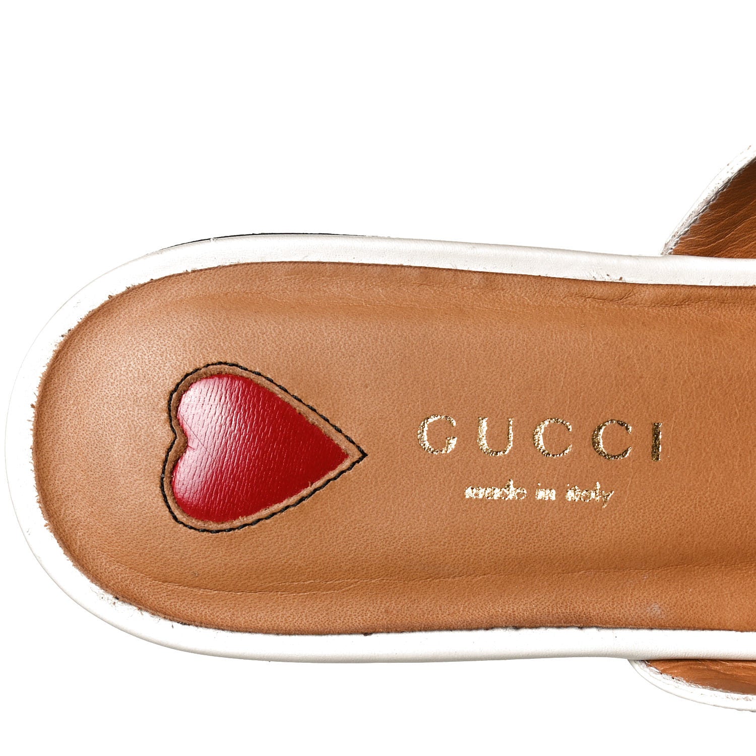 Gucci Calfskin Web Womens Peyton GG Slippers 36.5 Mystic White 5 of 12