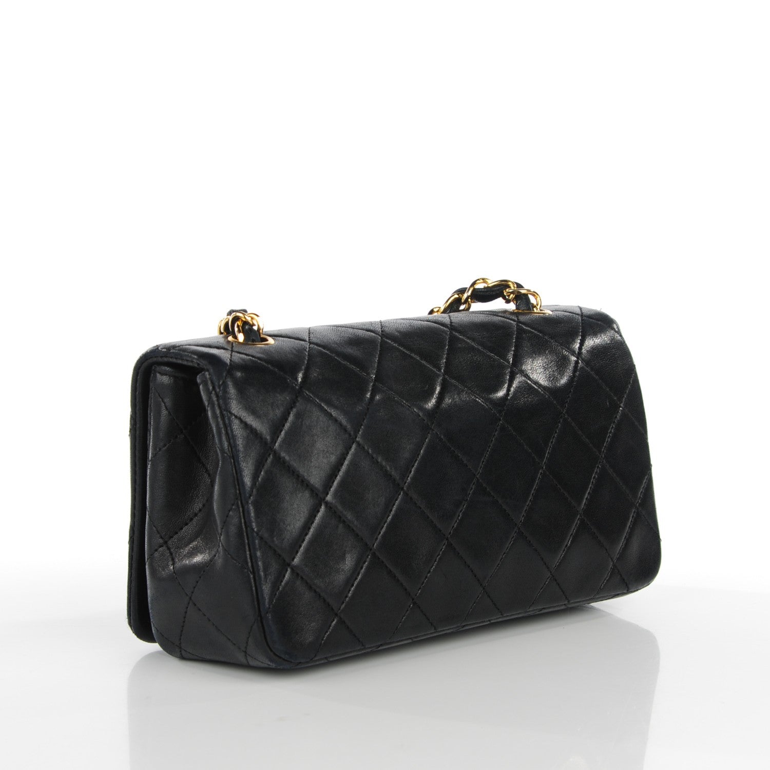 Chanel Lambskin Quilted Mini Flap Black 3 of 9