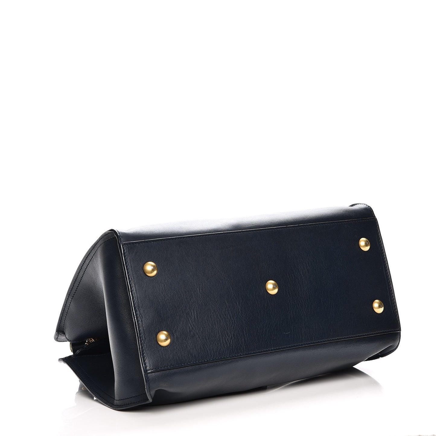 Calfskin Small Classic Y Cabas Navy Blue