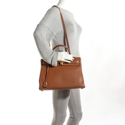 Hermes Courchevel Kelly Retourne 35 Gold 12 of 25