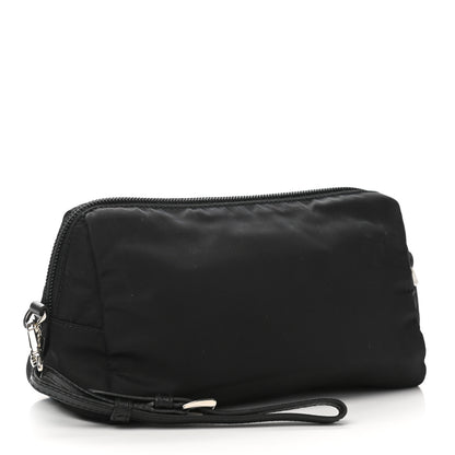 Prada Tessuto Nylon Saffiano Wristlet Black 2 of 7