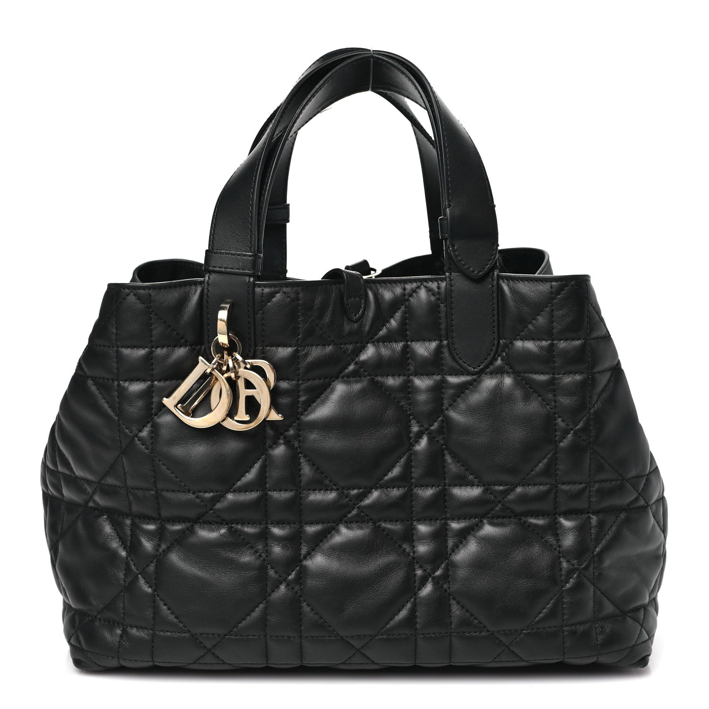 Calfskin Macrocannage Medium Toujours Black