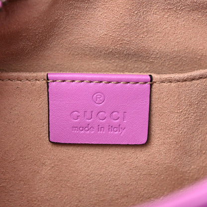 Gucci Calfskin Matelasse Mini GG Marmont Chain Shoulder Bag Candy Mousse 7 of 12