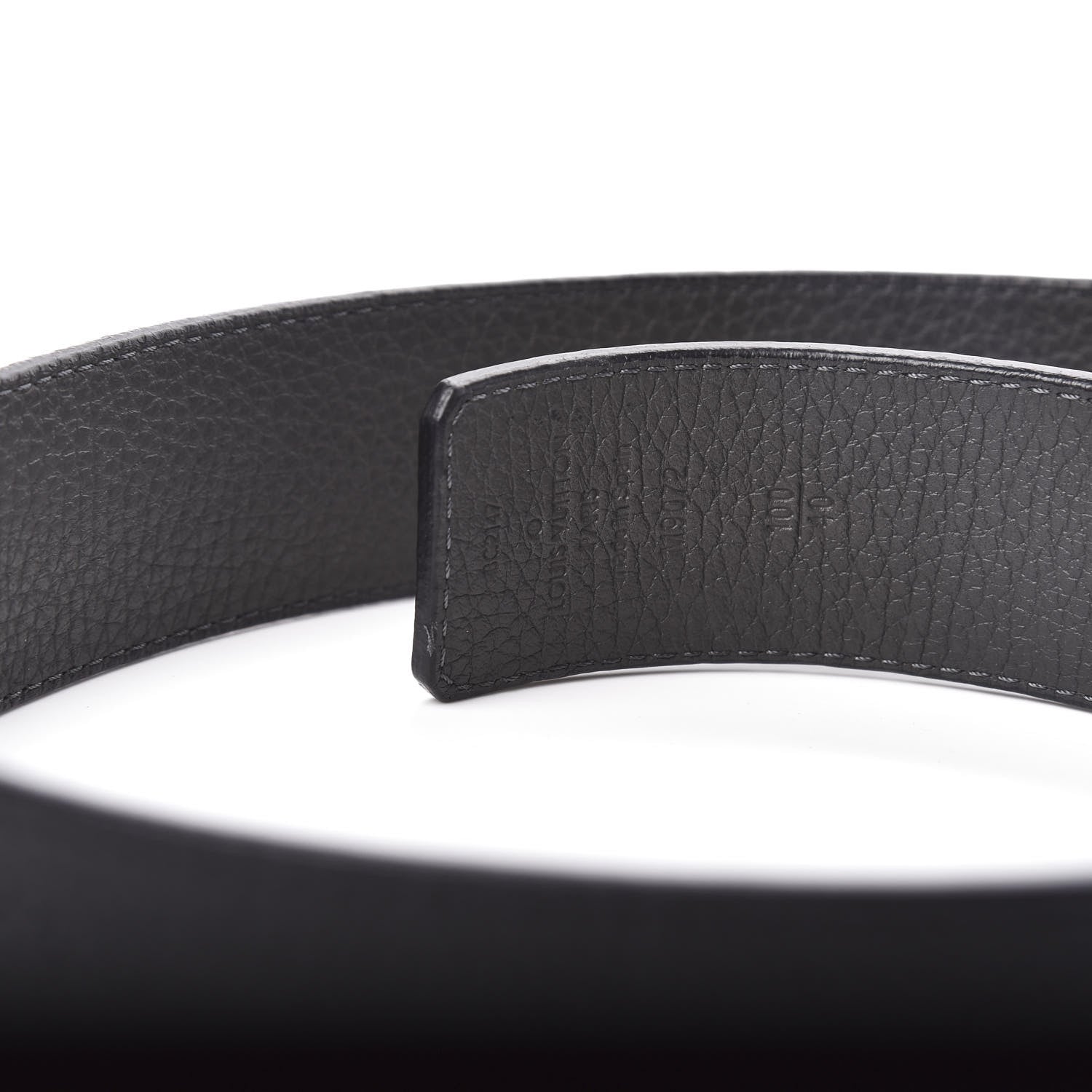 Louis Vuitton Taurillon Calfskin 40mm LV Initiales Belt 100 40 Black 5 of 6