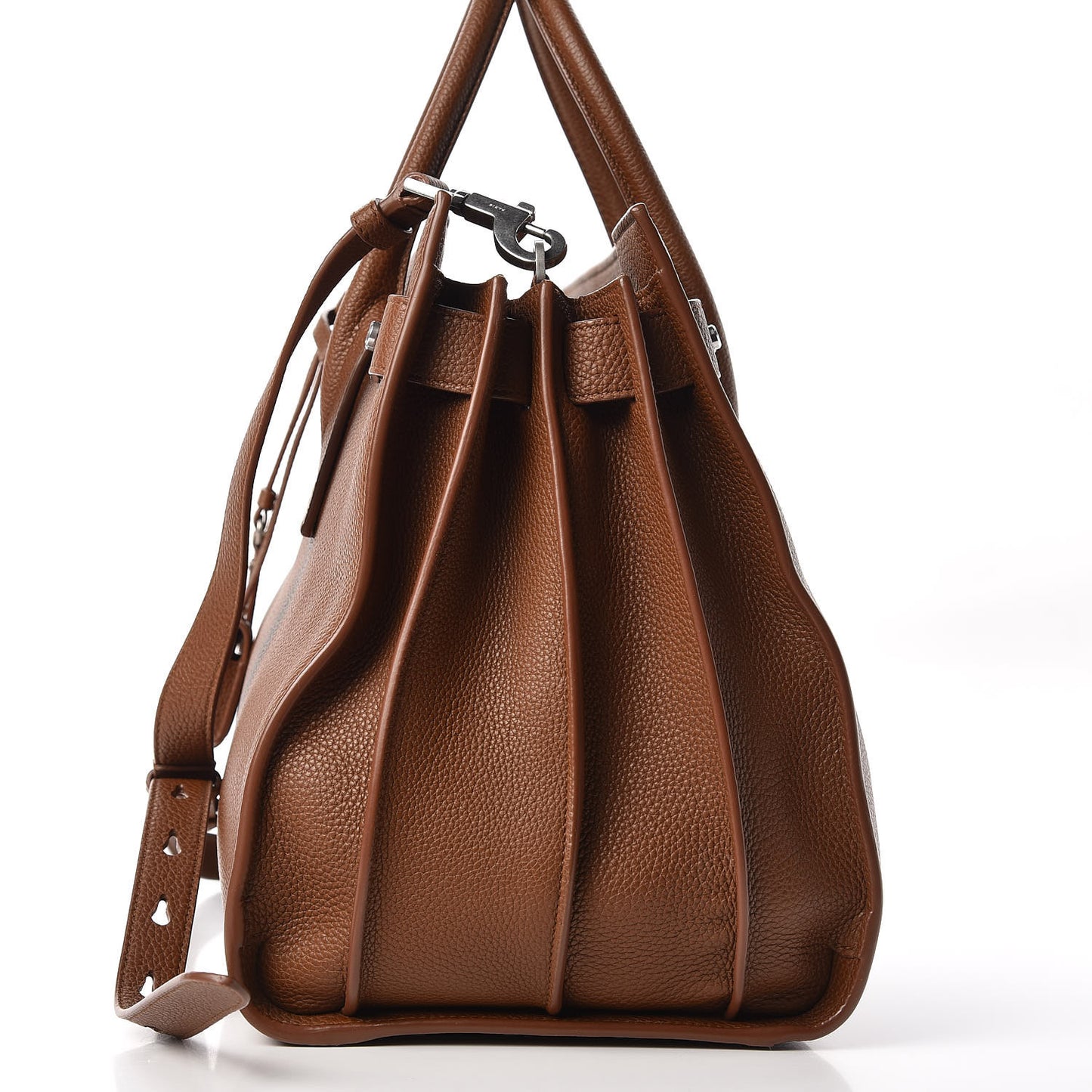 Grained Calfskin Medium Souple Sac De Jour Camel Brilliant