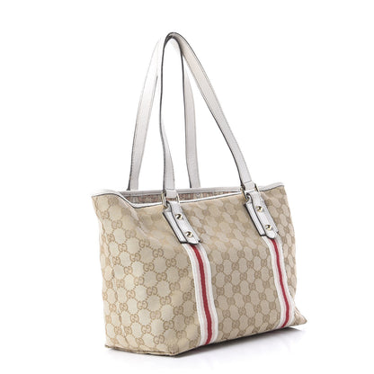 Gucci Monogram Medium Jolicoeur Tote White 3 of 10