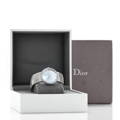 Christian Dior Stainless Steel Diamond Bezel Mother of Pearl 33mm La D De Dior Quartz Watch 5 of 5