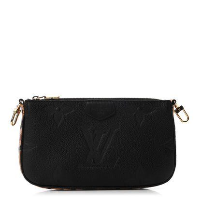 Louis Vuitton Empreinte Monogram Giant Wild At Heart Multi Pochette Accessories Mini Pochette Black 1 of 6