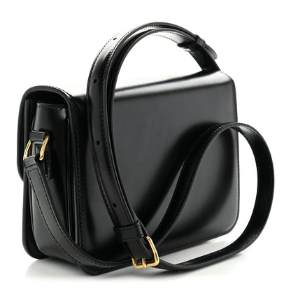 Celine Shiny Calfskin Teen Triomphe Black 3 of 12