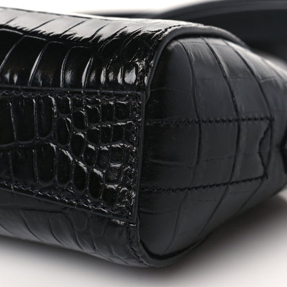 Givenchy Calfskin Crocodile Embossed Nano Antigona Black 8 of 8