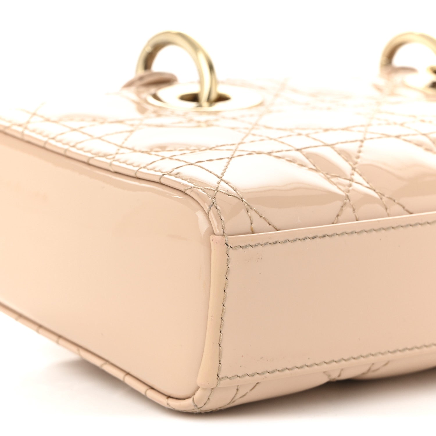 Christian Dior Patent Cannage Small Lady D-Joy Beige 8 of 9
