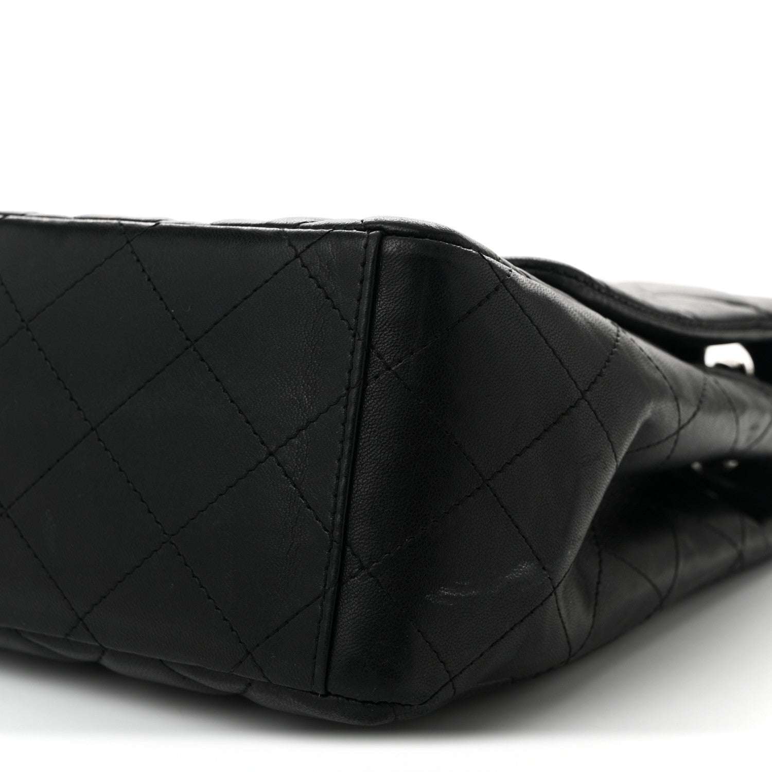 Chanel Lambskin Quilted Maxi Single Flap Black 10 of 11