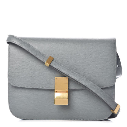 Celine Liege Calfskin Medium Classic Box Flap Bag Storm 1 of 10