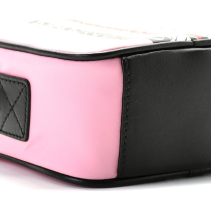 Burberry E-Canvas Monogram Stripe Crossbody Bag Pink 5 of 8