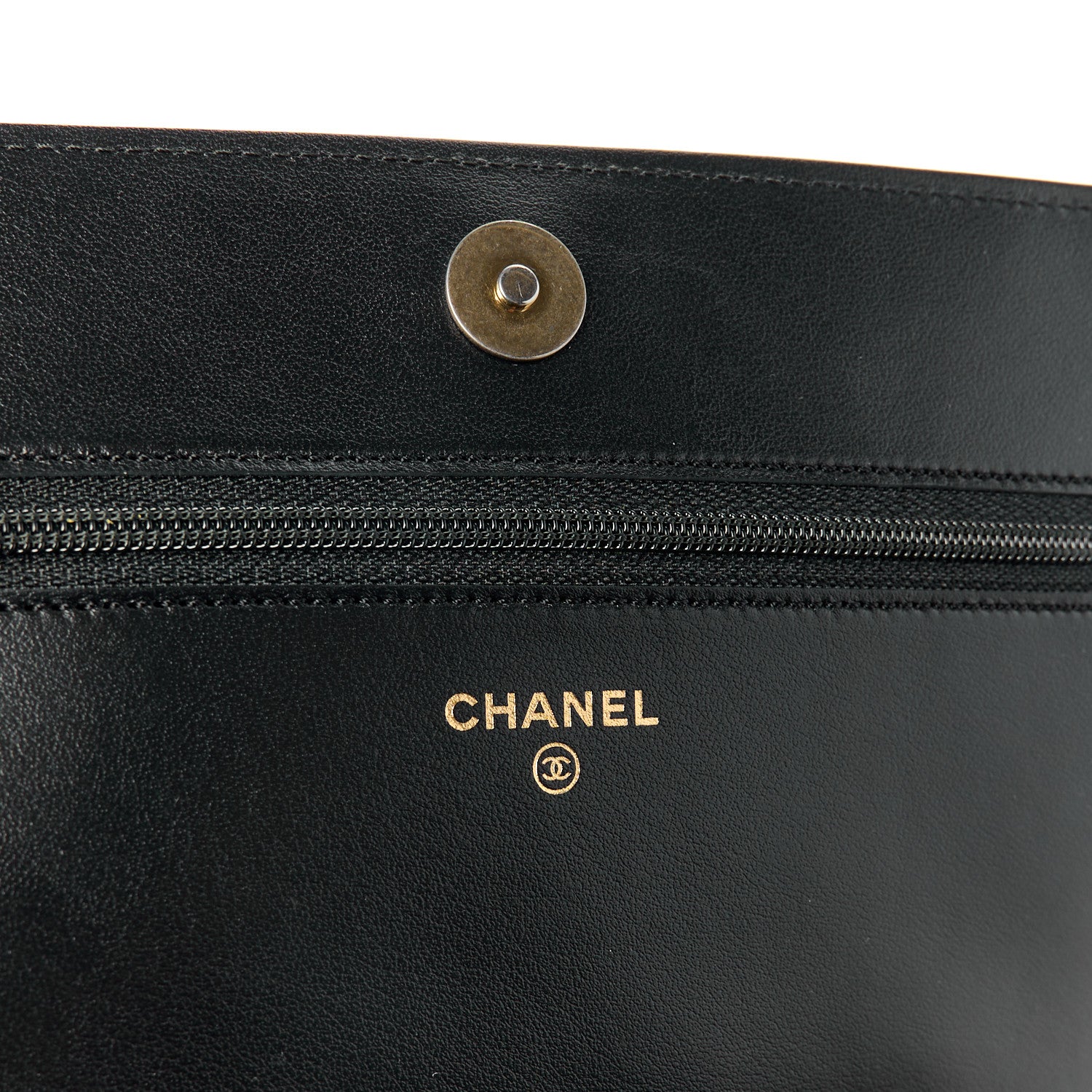Chanel Caviar Quilted Boy Top Handle Wallet On Chain WOC Black 6 of 11