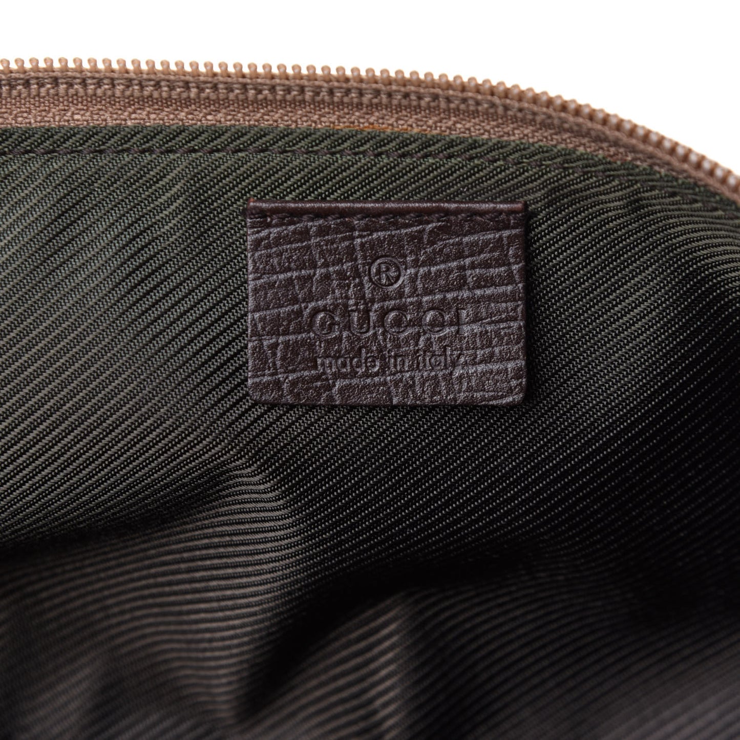 Monogram Web Boat Pochette Brown