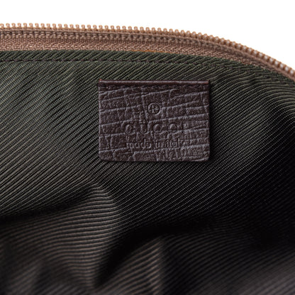 Gucci Monogram Web Boat Pochette Brown 6 of 10