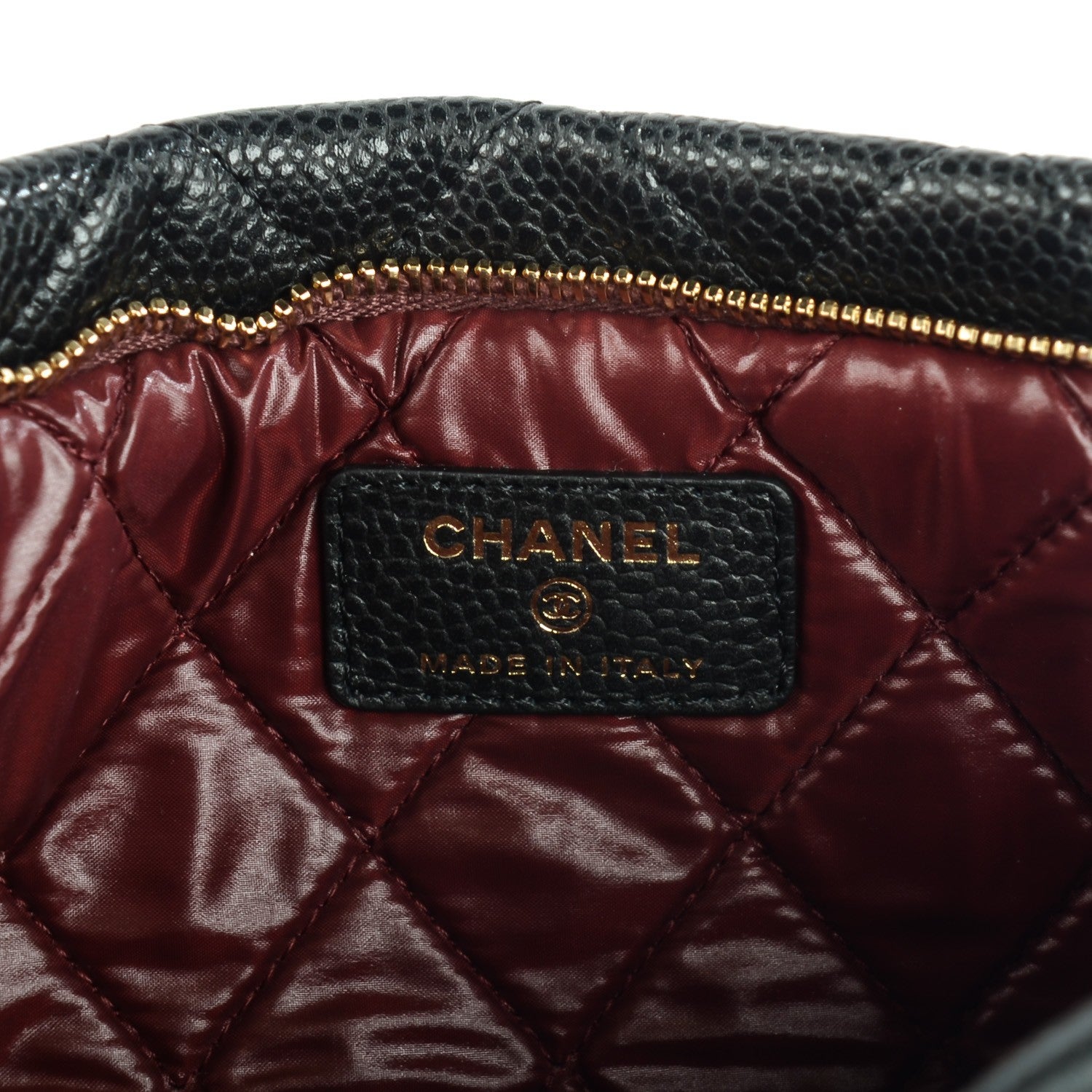 Chanel Caviar Quilted CC Beauty Clutch Black 7 of 8