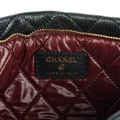 Chanel Caviar Quilted CC Beauty Clutch Black 7 of 8