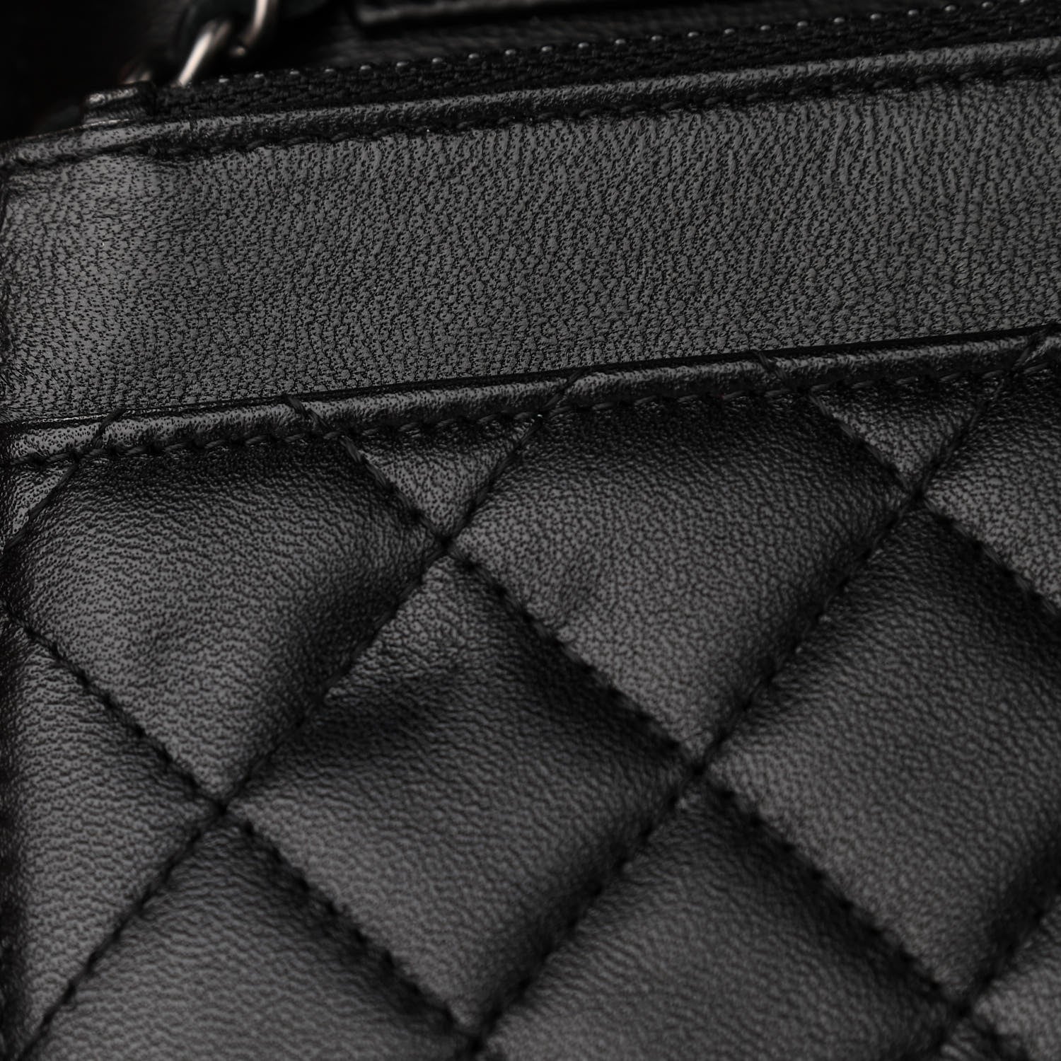 Chanel Lambskin Quilted Boy Wallet On Chain WOC Black 12 of 15
