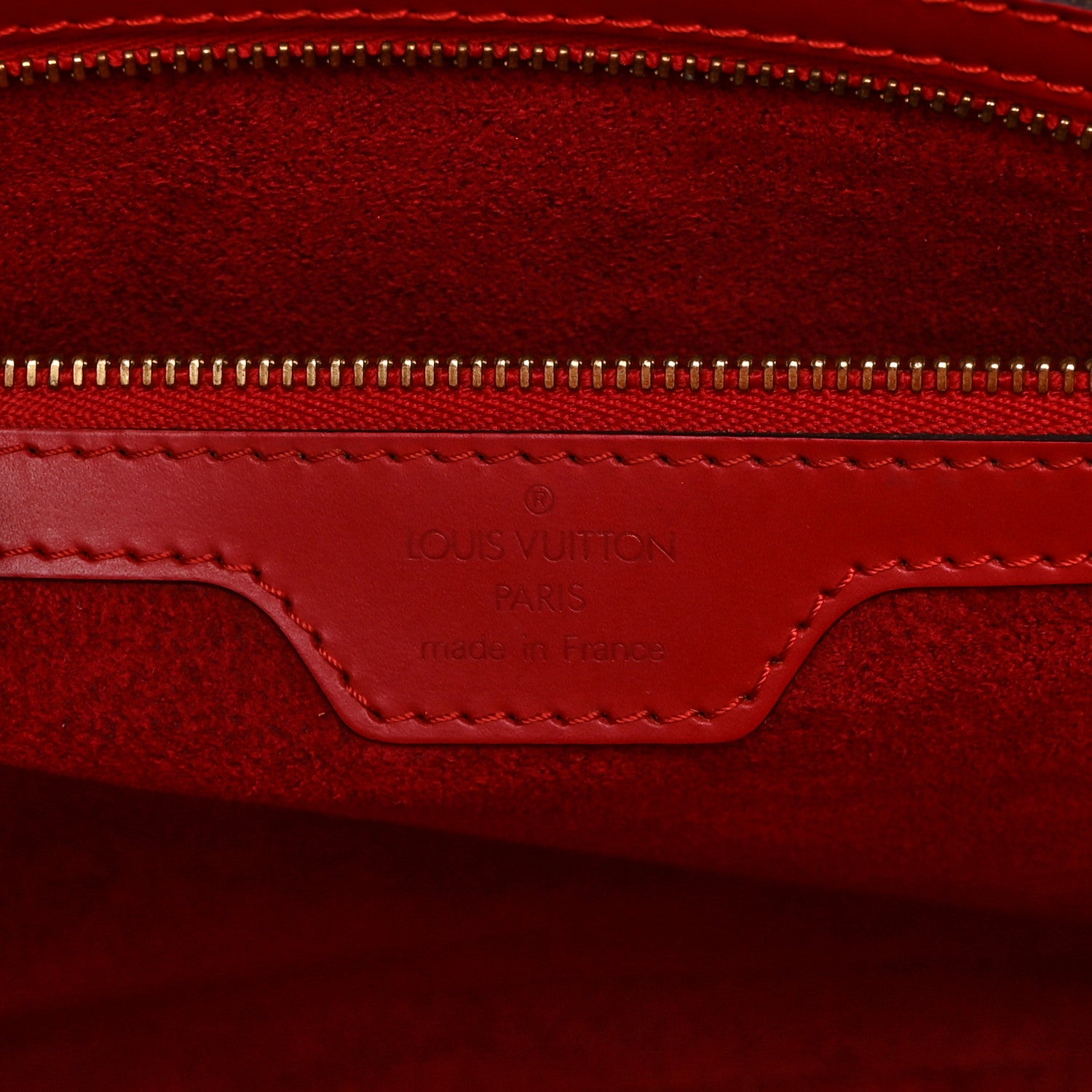 Louis Vuitton Epi Lussac Castillan Red 6 of 14