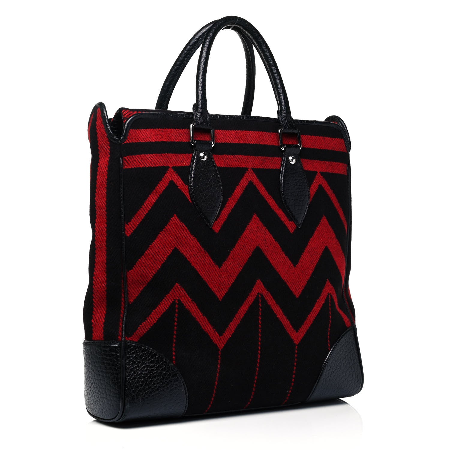 Louis Vuitton Wool Vail Blanket Cabas Red 3 of 14