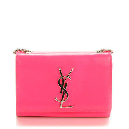 Saint Laurent Calfskin Small Classic Monogram Satchel Neon Pink 1 of 8