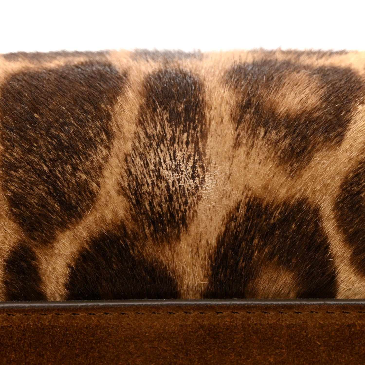 Saint Laurent Pony Hair Suede Leopard Print Medium Bellechasse Brown 11 of 13