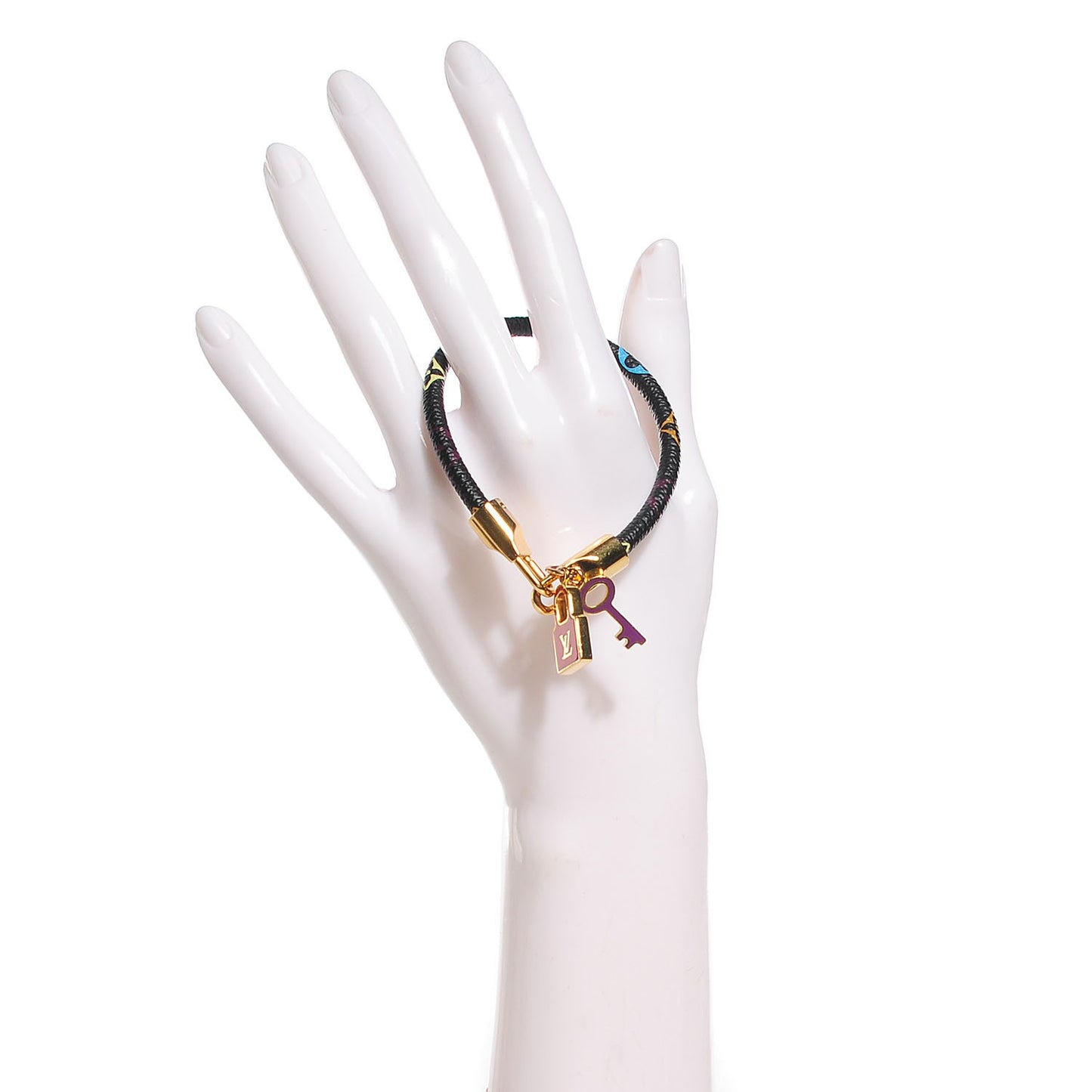 Monogram Multicolor Luck It Bracelet 19 Black