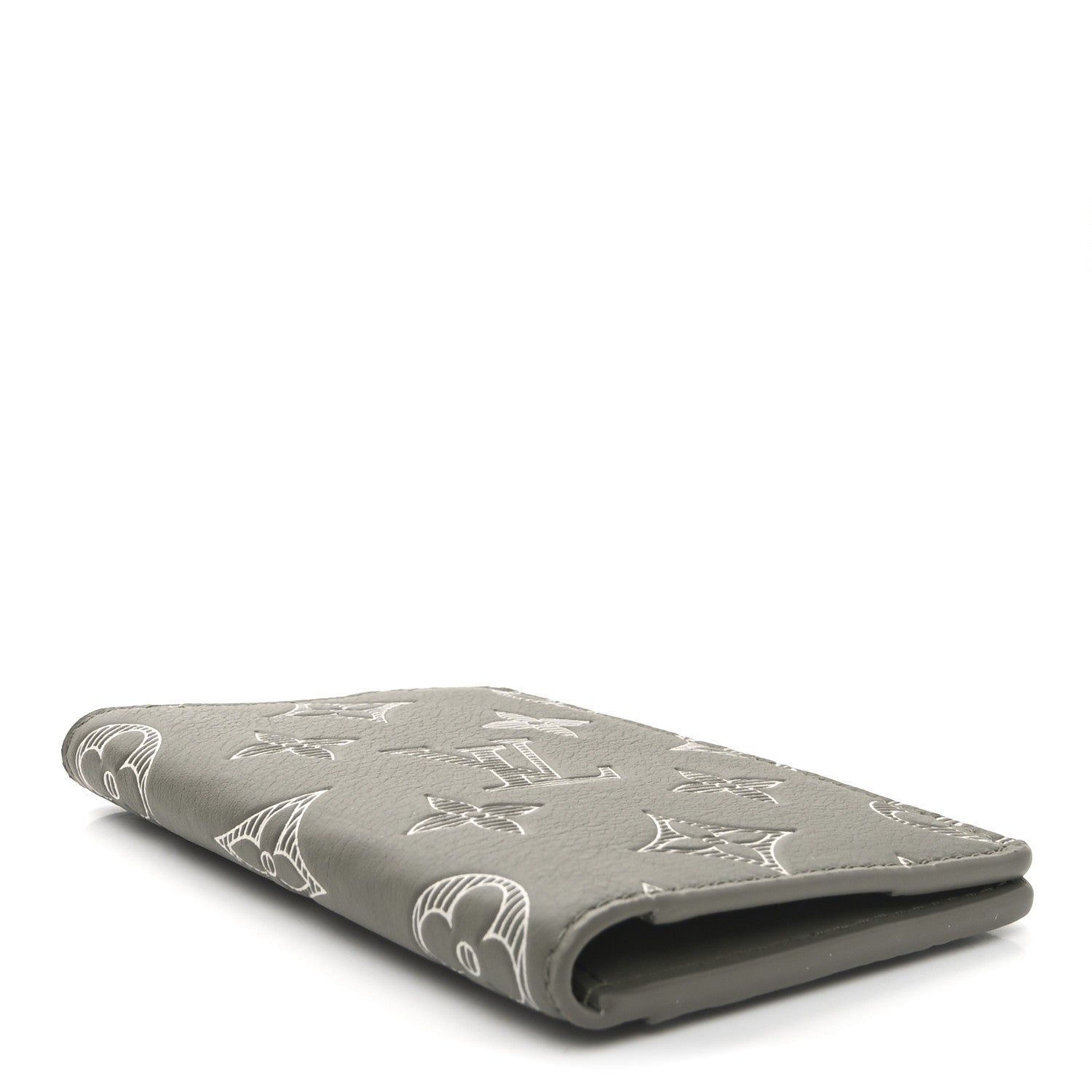 Louis Vuitton Calfskin Monogram Shadow Pocket Organizer Olive Green 4 of 6