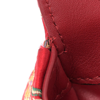 Gucci Jacquard Matelasse Floral Medium GG Marmont Shoulder Bag Red 11 of 14