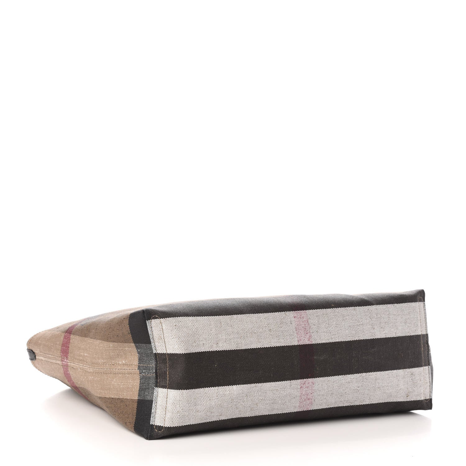 Burberry Coated Canvas Mega Check Medium Doodle Tote Black 4 of 13