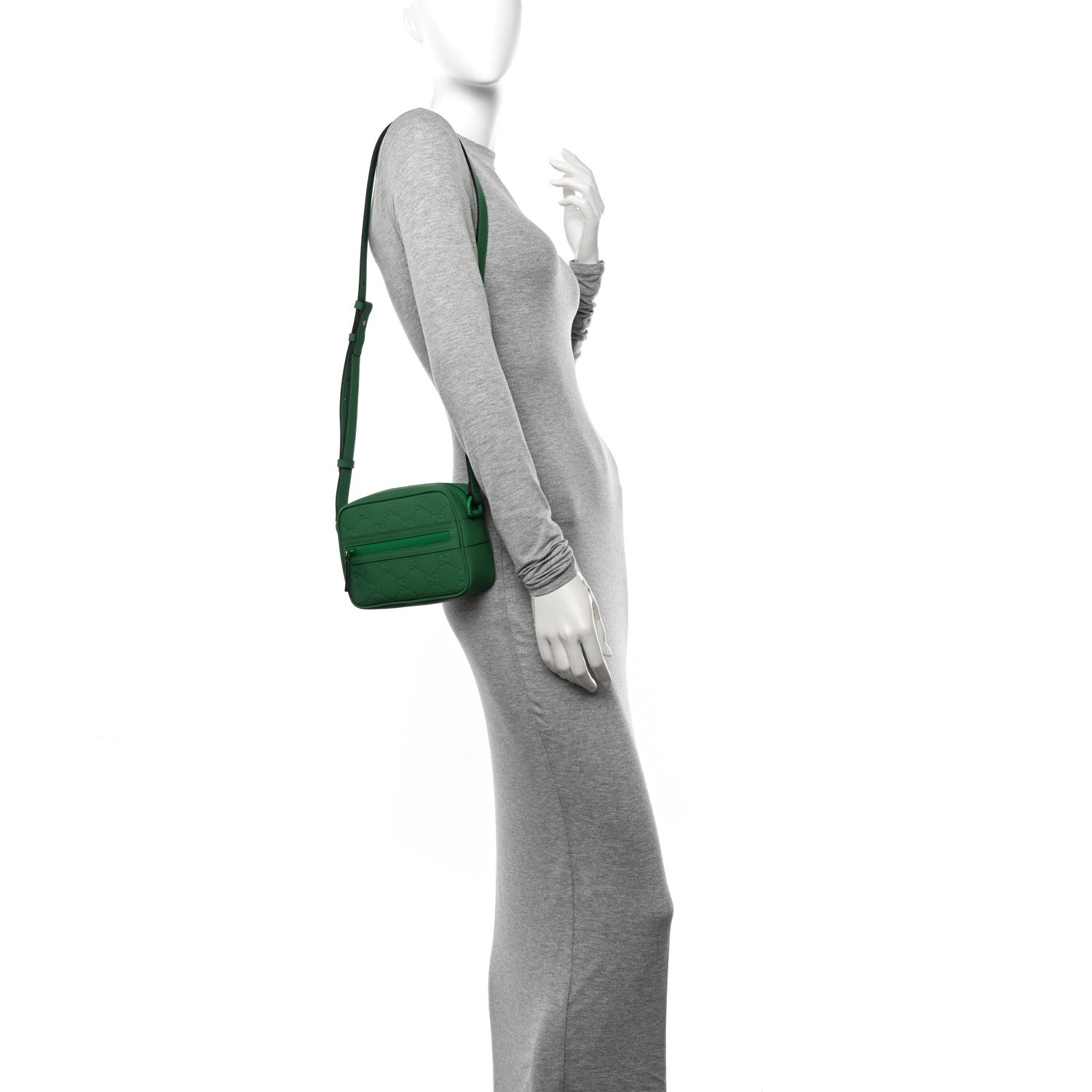 Gucci Rubber Effect Monogram GG Mini Crossbody Bag New Shamrock 2 of 11