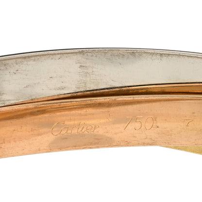 Cartier 18K Pink Yellow White Gold 6mm Trinity Bangle Bracelet 62 3 of 3