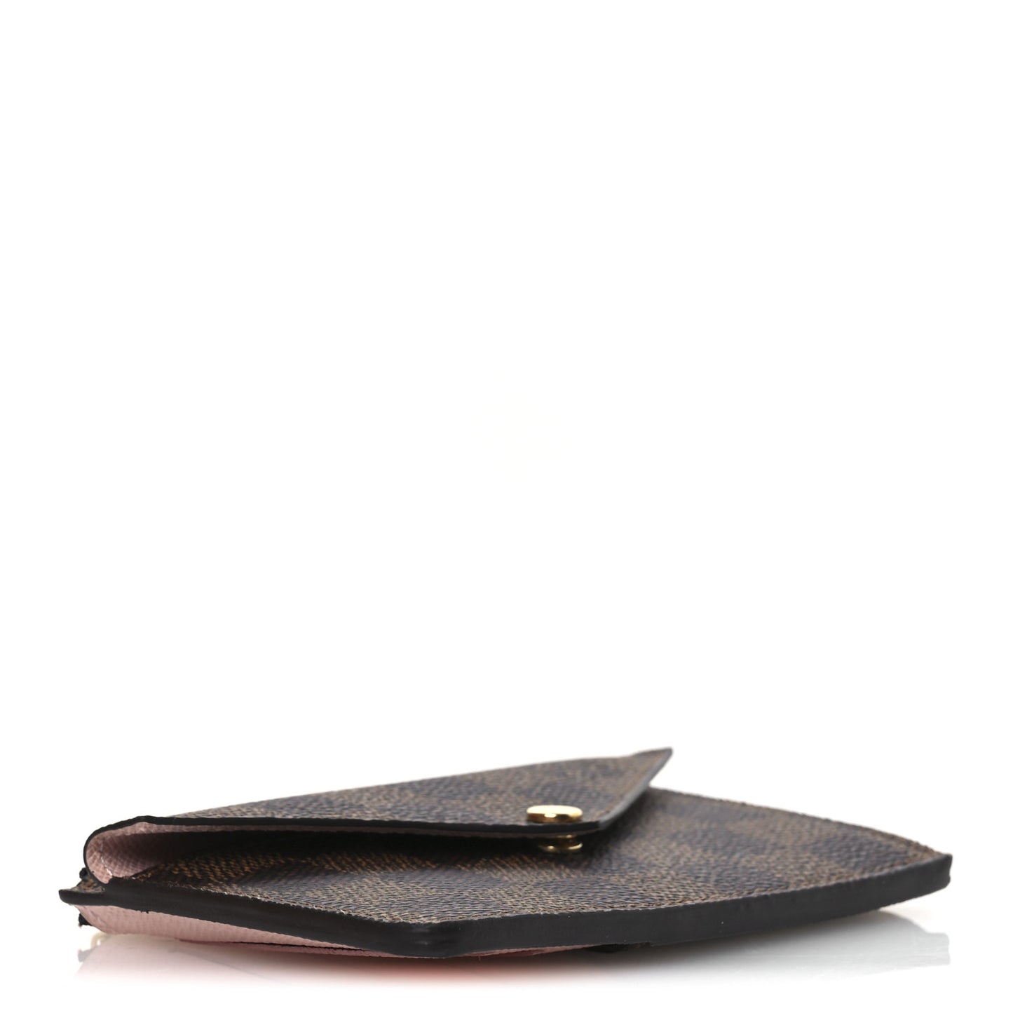 Damier Ebene Recto Verso Card Holder Rose Ballerine