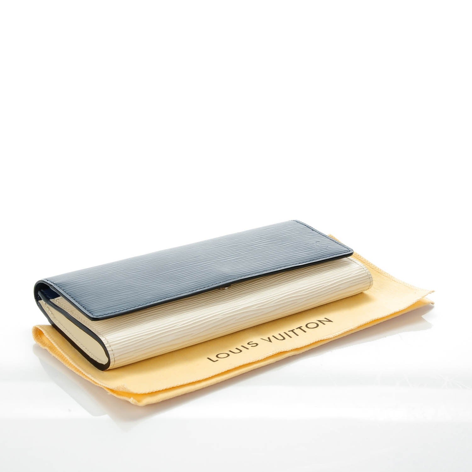Louis Vuitton Epi Flore Wallet Indigo Ivory 4 of 7
