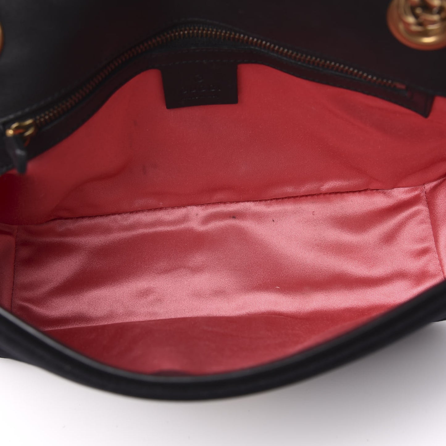 Velvet Matelasse Small GG Marmont Shoulder Bag Black