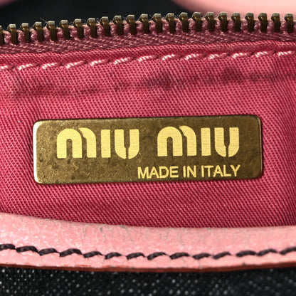 Miu Miu Denim Goatskin Flap Rosa 5 of 8