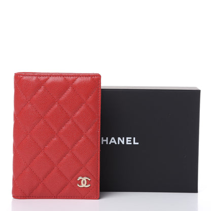 Chanel Caviar Quilted Passport Holder Red 8 of 8
