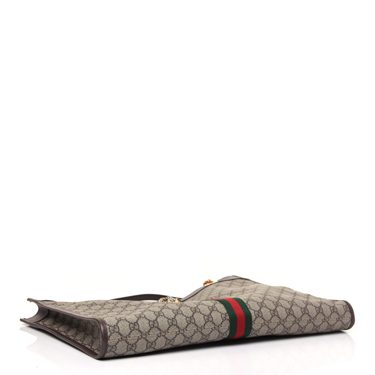 GG Supreme Monogram Large Rajah Chain Tote Beige New Acero