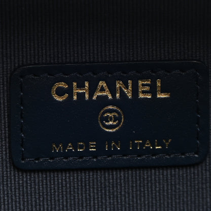 Chanel Printed Denim CC Camera Case Blue 5 of 9