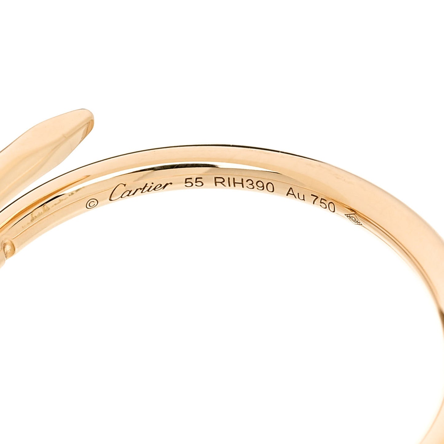 18K Yellow Gold Small Juste Un Clou Ring 55 7.25