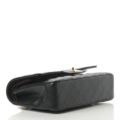 Chanel Caviar Quilted Medium Double Flap Black 4 of 12