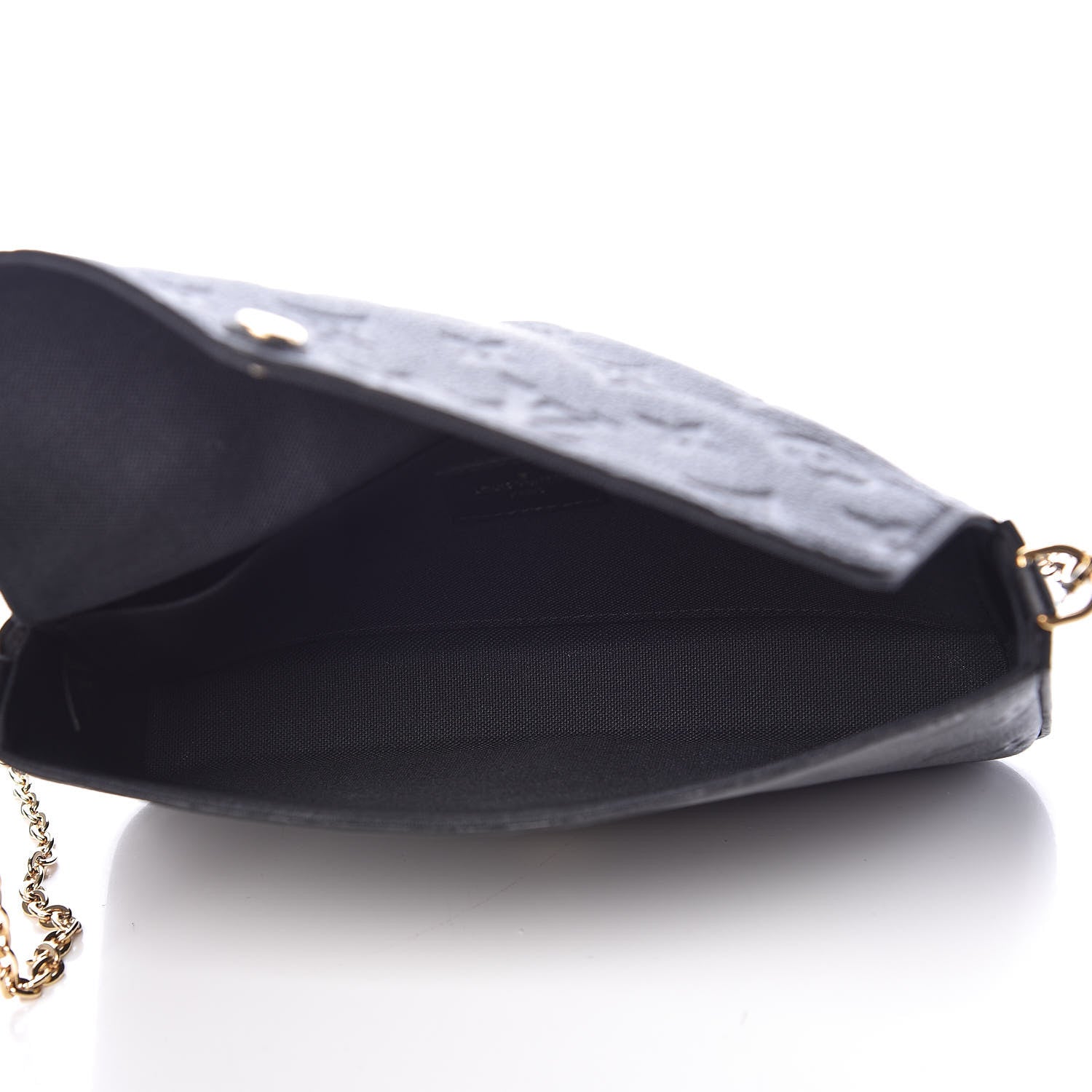 Louis Vuitton Empreinte Pochette Felicie Chain Wallet Black 5 of 13
