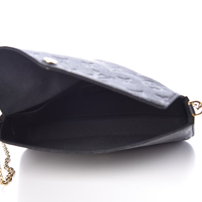 Louis Vuitton Empreinte Pochette Felicie Chain Wallet Black 5 of 13